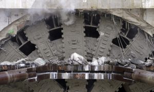 Seattle tunnel machine reaches end of long, troubled journey