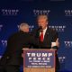 Trump rushed off stage at campaign rally; protester says he was roughed up