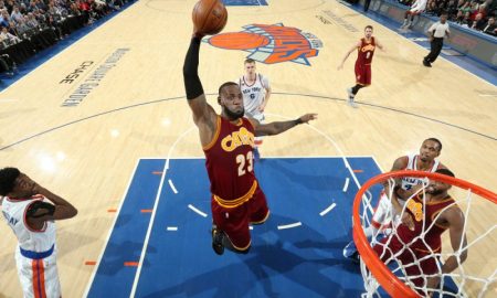 LeBron James lets his play do the talking as the Cavs destroy the Knicks