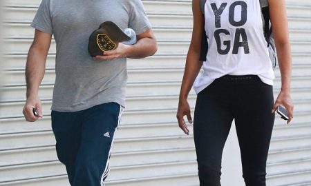 Halle Berry, 51, displays her fit figure in a muscle tee and leggings while out in Los Angeles